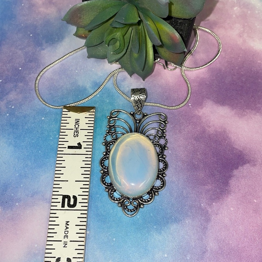 Opalite Pendant Necklace - Picture 6 of 8